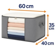 Kit com 4 Caixas Organizadoras Reforçadas com Visor Transparente - Ideal para Closet e Viagens - imagem 4