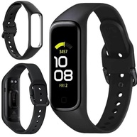 Pulseira Compativel Para Smartband Fit 2 R220 Galaxy Cor Preto de Silicone Resistente Selo de Qualidade Fecho da Pulseira Em Silicone Premium Alta Durabilidade - imagem 2