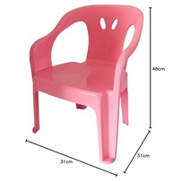 Mini Poltrona Infantil Rosa Reforçada - Cadeira Leve e Confortável para Crianças - imagem 2
