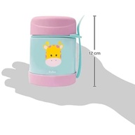 Pote Térmico Infantil BUBA Animal Fun - Girafa Colorida com Talher, Aço Inox, até 5h de Conservação - imagem 4