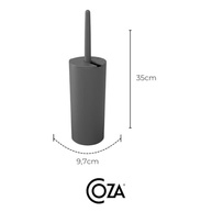 Escova Sanitária com Suporte Serene Cinza Chumbo - Higiene Moderna e Sem Contato para Banheiro - imagem 3