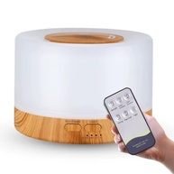 Difusor Aromático Ultrassônico 300ml com 7 Cores LED e Controle Remoto - Purifique e Decore seu Ambiente - imagem 1