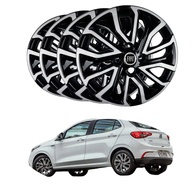 Jogo 4 Calotas Esportivas Aro 15 Fiat Argo Cronos 2022 - Design Moderno - imagem 1