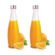 Garrafas de Vidro com Tampa de Aço Inoxidável - 100% à Prova de Vazamentos, Sem BPA, para Água, Sucos e Detox - Conjunto com 2 Unidades - imagem 2