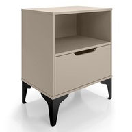 Mesa de Cabeceira com Gaveta Telescópica e Design Industrial Moderno - LH Móveis - imagem 2