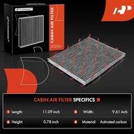Kit 3 Filtros de Ar de Cabine A-Premium com Carvão Ativado para Nissan e Infiniti - imagem 3