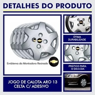Jogo de Calotas Aro 13 Celta 2009-2013 (4 Peças) com Emblema Preto - Estilo e Proteção - imagem 4