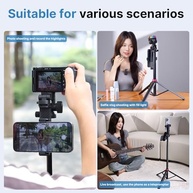 Tripé ULANZI MT-78: Selfie Stick Extensível de 1.85m com Cabeça de Bola 360° e Suporte para Celular - imagem 4