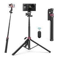 Tripé ULANZI MT-78: Selfie Stick Extensível de 1.85m com Cabeça de Bola 360° e Suporte para Celular - imagem 2