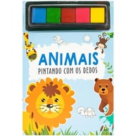 Pintura Divertida com Dedos: Livro de Animais para Crianças Criativas - imagem 2