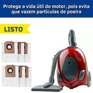 Kit 6 Sacos Descartáveis para Aspirador Electrolux Neo09 Neo10 Neo11 Neo12 Neo16 Listo Pet Lover - Compatibilidade Garantida - imagem 5