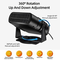 Aquecedor e Ventilador Automotivo Portátil 12V/24V 120W/200W: Desembaça e Climatiza em Segundos! - imagem 5