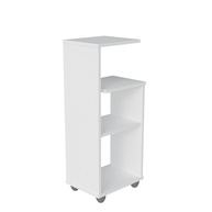 Mesa de Apoio com Prateleiras BIS Branca – Design Moderno e Funcionalidade Inteligente - imagem 1