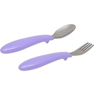 Kit Talheres Bubazoo Roxo - Design Anatômico com Ponta em Aço Inoxidável - imagem 5