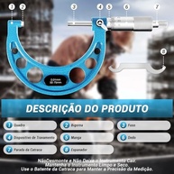 Micrômetro Externo Digital 50-75mm 0.01mm: Precisão Industrial Profissional - imagem 4