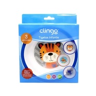 Kit 3 Bowls Infantil Tigre/Dino/Submarino - Clingo | Estampas Divertidas, Seguras e Práticas - imagem 5