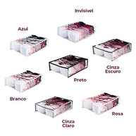 Colmeia Organizadora Gaveta Premium 40x30x10cm - 11 Divisórias Transparentes para Sutiãs e Roupas - imagem 4