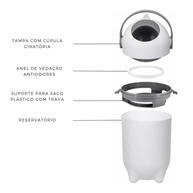 Clingo Lixeira Mágica Antiodor 10L - Fraldário Inteligente para Quarto do Bebê - imagem 5