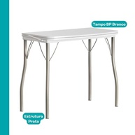 Mesa Dobrável Tampo Branco 216 Carraro - Design Moderno e Espaço Inteligente - imagem 5