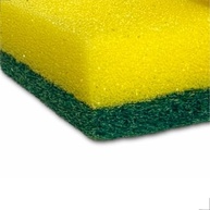 Esponja Multiuso Dupla Face Verde e Amarela - 10 Unidades | Limpeza Eficiente e Duradoura com Bucha Resistente para Cozinha e Banheiro - Flytex - imagem 5