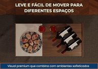 Rack Curvo para 3 Garrafas de Vinho em Aço TLPRO - Design Moderno e Durabilidade - imagem 5