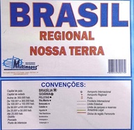 Mapa do Brasil Regional Gigante 117x89cm: Estudo e Decoração em Português - imagem 3