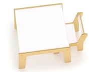 Conjunto Mesa e Cadeira Infantil Montessori Junges - Madeira Reflorestada - imagem 4