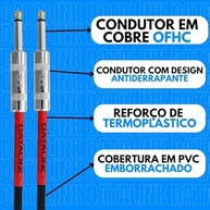 Cabo P10 P10 Datalink Garage 5m: Conexão Profissional e Durável para Seu Áudio - imagem 3