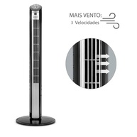 Ventilador Torre Spirit Easy 90cm Preto e Prata 127V – Potente e Silencioso - imagem 5