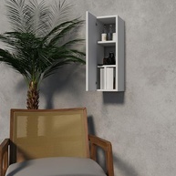 Armário Pequeno Branco com 3 Prateleiras – Ideal para Banheiro, Quarto e Lavanderia | MDP Premium - imagem 4