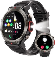 Smartwatch Militar Masculino com Lanterna LED: Chamadas, Ligações e Resistência 3ATM - imagem 1