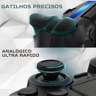 Controle Bluetooth Sem Fio Premium para PS4/PC - Jogue com Liberdade e Precisão! - imagem 5