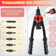 Rebitador Manual de Rosca Profissional: Ferramenta Versátil e Durável para Rebites - imagem 3