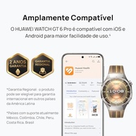 Smartwatch Huawei Watch GT 6 Pro 46mm: Bateria 21 Dias, ECG, +100 Modos Esportivos, GPS - Preto - imagem 3