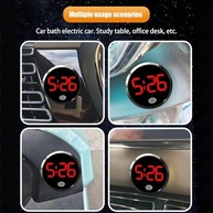Mini Relógio Digital Touch para Carro - Autoadesivo e Elegante - imagem 5