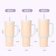Ello Copo Oasis 680g com Canudo Retrátil – Isolado, à Prova de Vazamento e Ideal para Manter Bebidas Frias por Até 24h - imagem 3