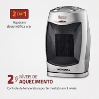 Aquecedor Termo Ceramic 1500W Mondial - 3 em 1 com Controle de Temperatura - imagem 5
