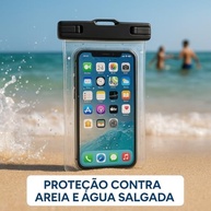 Capa Universal à Prova D'Água IPX8: Proteção Total para seu Smartphone em Qualquer Aventura (Preta) - imagem 4