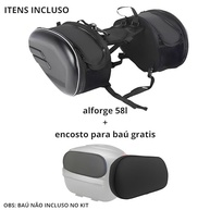 Alforge Traseiro 58L Baslu: Aventura Impermeável com Encosto Confortável - imagem 3