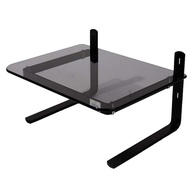Suporte para Monitor Office em Vidro Fumê Preto - Design Ergonômico e Estilo Moderno - imagem 1