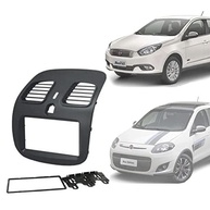 Moldura Fiamon 2 Din 7" Grafite Escuro Brilhante para Fiat Grand Siena e Palio Sporting - imagem 2