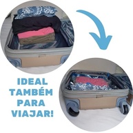 Kit 10 Sacos a Vácuo com Bomba Manual - Organize Malas, Roupas e Guarda Espaço - imagem 4
