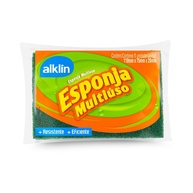 Esponja Multiúso Dupla Face - Lado Amarelo e Verde para Limpeza Eficiente, Alklin - imagem 1