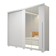 Guarda-Roupa Casal com Espelho 2P+4G Suburban Gold Espresso Móveis Branco - imagem 5