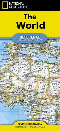 Mapa Mundi National Geographic: Descubra o Mundo com Bandeiras e Fatos Essenciais - imagem 1