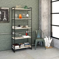 Estante Multiuso 5 Prateleiras 187x80cm Estilo Industrial Moderno - imagem 2