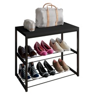 Sapateira Industrial com 2 Prateleiras em Aço Preto - Organize seu Espaço com Estilo - imagem 1