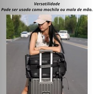 Mochila Masculina Reforçada Grande para Notebook Trabalho Mochila Viagem Executiva Impermeável Unissex - imagem 4