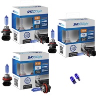 KIT Lâmpadas Super Brancas 8500K HB4, HB3, H11 - Farol Baixo, Alto e Milha + T10 - imagem 1