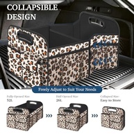 Organizador de Porta-Malas Femuar: Grande Capacidade, Dobrável e à Prova d'Água - Estampa Leopardo Elegante - imagem 5